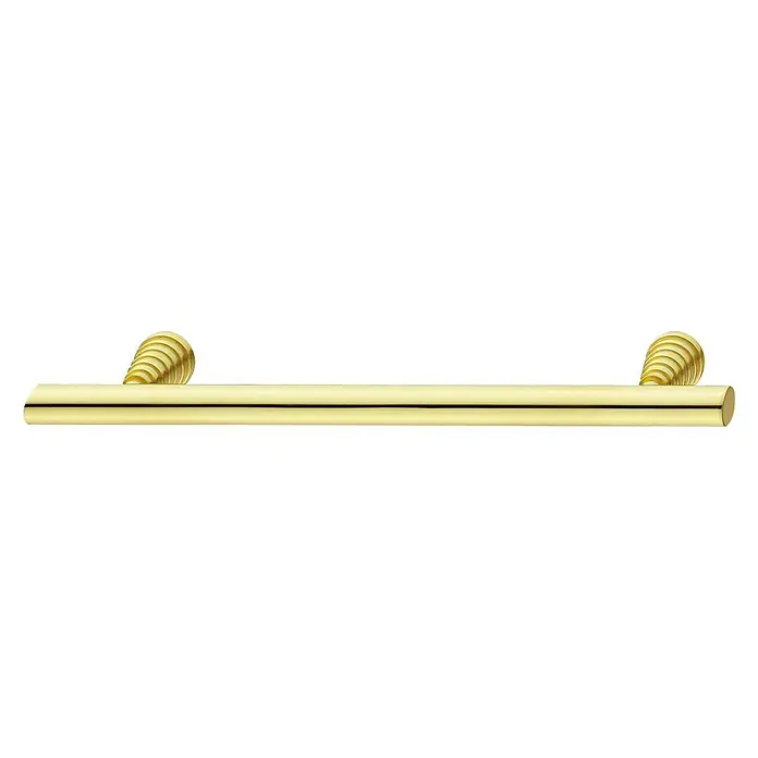 Häfele Tirador para muebles - Oro, An x L: 30 x 130 mm - Toallero dorado con diseño de concha, un complemento elegante para cualquier baño. Almacenamiento elegante para sus toallas.