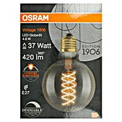 Osram LED-Lampe Vintage Edition 1906 Globe-Form E27 (Durchmesser: 9,5 cm, E27, Dimmbar, Warmweiß, 420 lm, 4,8 W) | BAUHAUS