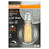 Osram LED-Lampe Vintage Edition 1906 Globe-Form E27 (E27, Dimmbar, Warmweiß, 500 lm, 11 W) | BAUHAUS