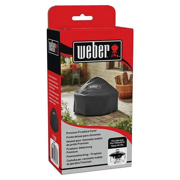 Weber Grill-Schutzhülle Fireplace - Passend für: Weber Feuerstelle Fireplace - Premium Weber Feuerstellenabdeckung, schützt Ihren Feuerplatz vor Witterungseinflüssen. Langlebig und wetterfest für den ganzjährigen Einsatz im Freien.