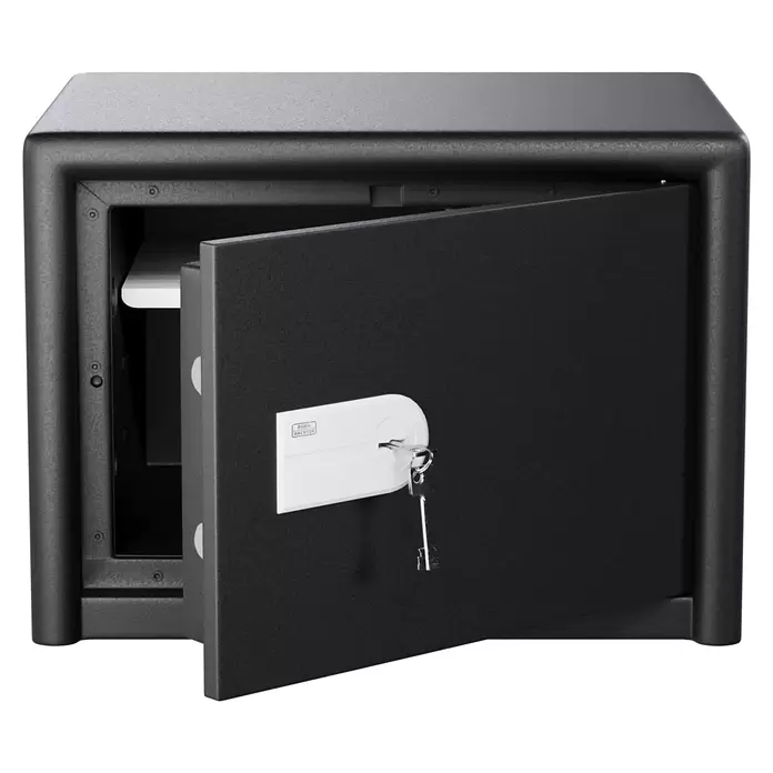 Burg-Wächter Möbeltresor Combi Line CL 420 K - Gepanzertes Sicherheits-Doppelbartschloss, L x B x H: 445 x 495 x 360 mm, Schwarz