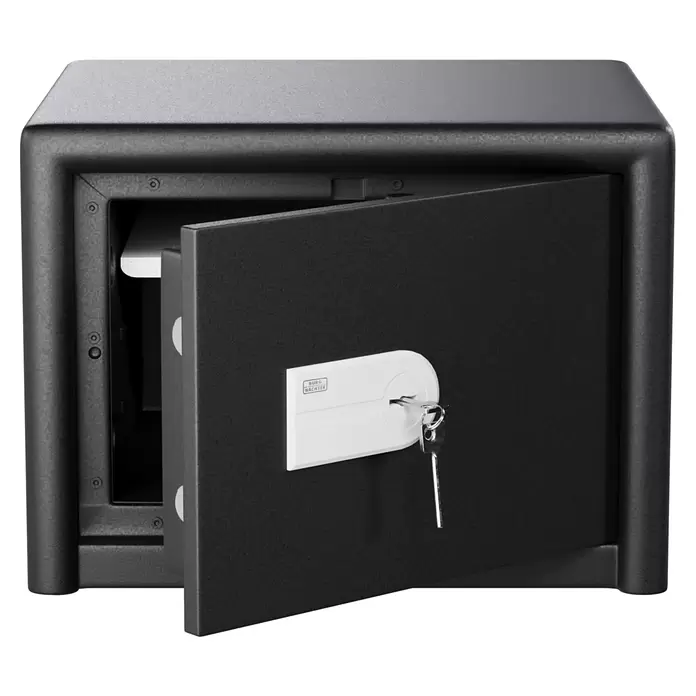 Burg-Wächter Möbeltresor Combi Line CL 410 K - Gepanzertes Sicherheits-Doppelbartschloss, L x B x H: 380 x 435 x 320 mm, Schwarz