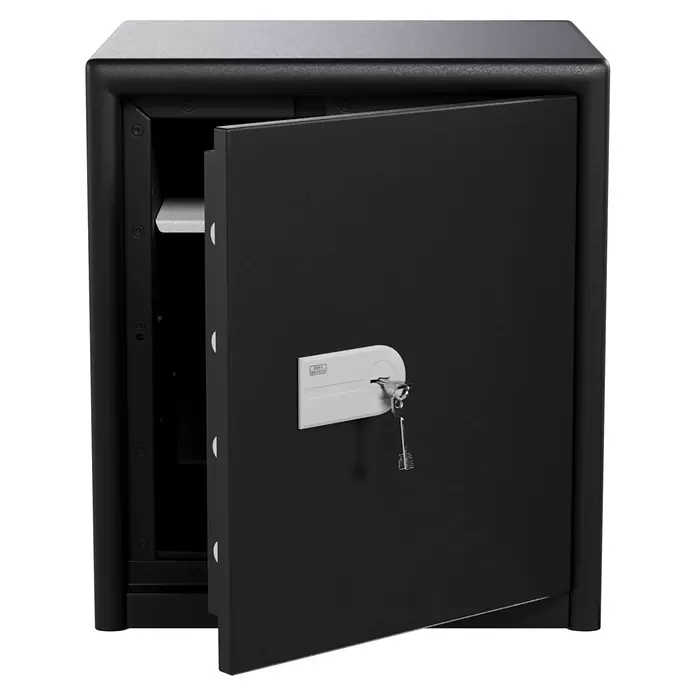Burg-Wächter Möbeltresor Combi Line CL 440 K - Gepanzertes Sicherheits-Doppelbartschloss, L x B x H: 445 x 495 x 560 mm, Schwarz
