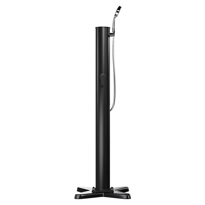myPool Solardusche Portable - Höhe: 1,49 m, Kunststoff, Schwarz, 14 l
