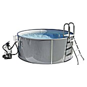 Malibu Pool-Set (Ø x H: 400 x 120 cm, 14 m³, Anthrazit)