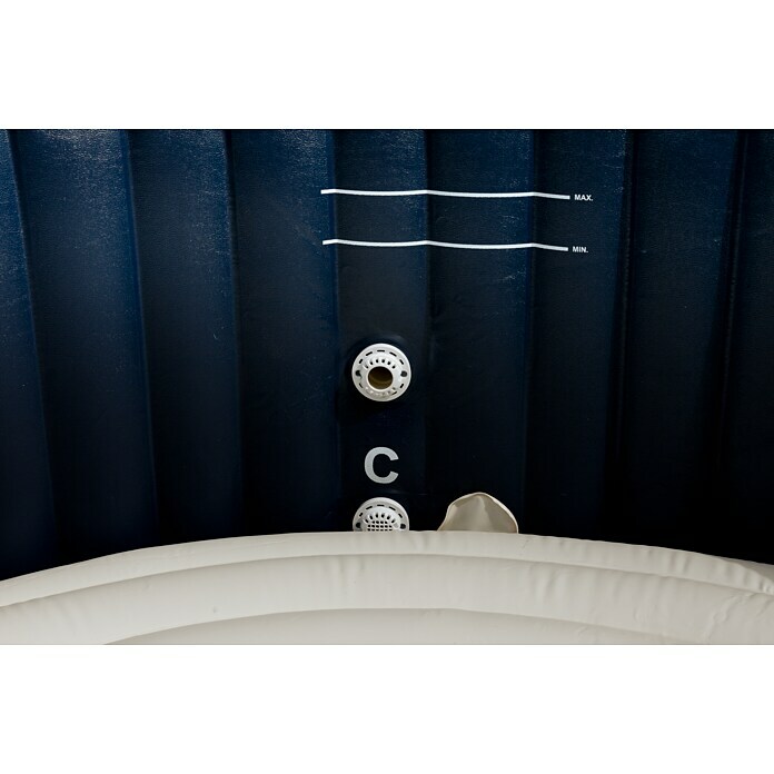 Intex Pure Spa Außen-Whirlpool (Ø x H: 216 x 71 cm, Kalkschutzsystem 10 W, Laminiertes Vinyl, Navy)