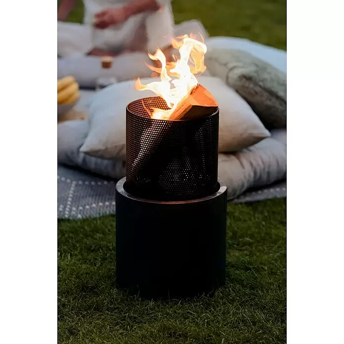 Elite Feuerkorb - Ø x H: 34 x 55 cm, Anthrazit/Schwarz - Anwendungsbeispiel