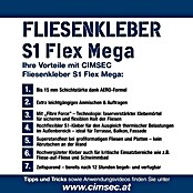 Cimsec Fliesenkleber S1 Flex Mega (20 kg)
