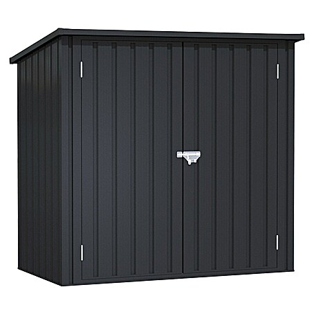 Hoggar Geräteschrank Arya (L x B x H: 147 x 86 x 134 cm, Metall, Anthrazitgrau)