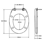 Poseidon WC-Sitz Ottana (Weiß, Duroplast, Mit Absenkautomatik)