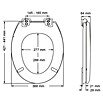 Poseidon WC-Sitz Rio (Mit Absenkautomatik, Holzkern, Schwarz)