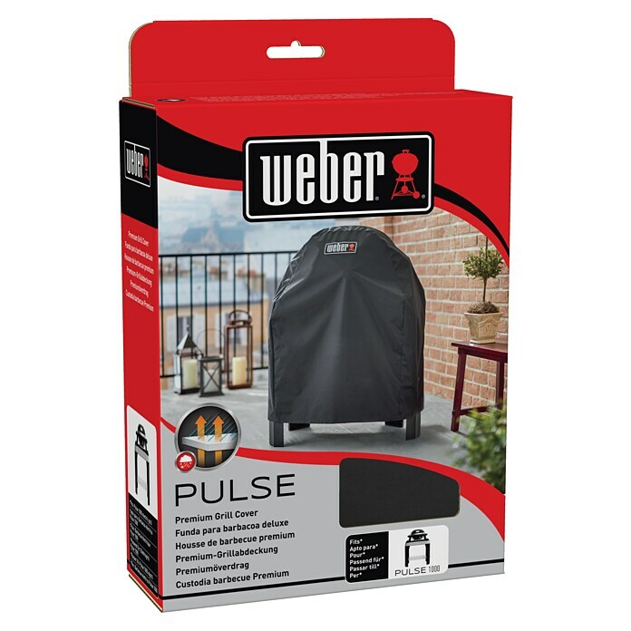 Weber Premium Grill-Schutzhülle (Passend für: Weber Smartgrill Pulse 1000 mit Stand)