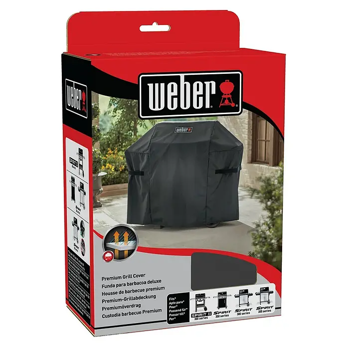 Weber Grill-Schutzhülle - Passend für: Weber Spirit 200/300 Serie - Weber Premium Grillabdeckung für Spirit 200 und 300 Serie, idealer Schutz vor Wettereinflüssen und Staub, für langanhaltende Freude am Grill.