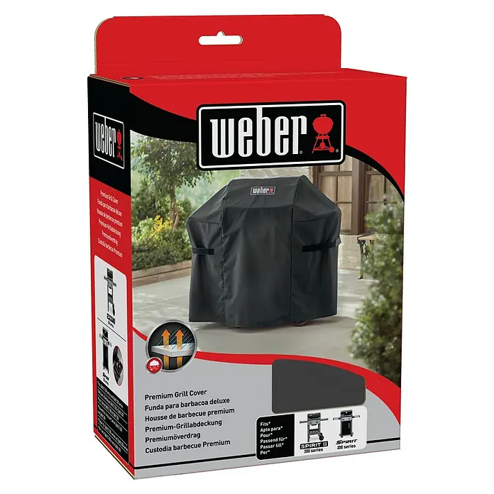 Weber Grill-Schutzhülle - Passend für: Weber Spirit 220 - Verpackung für eine Premium-Grillabdeckung von Weber, passend für Spirit II 200 und Spirit 200 Serien.
