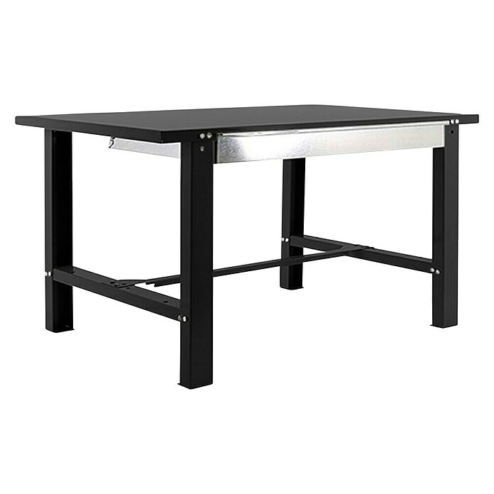 Simonrack Simonwork Werkbank BT6L METAL 1BOX (L x B: 73 x 150 cm, Arbeitshöhe: 83 cm, Belastbarkeit: 635 kg, Schwarz) | BAUHAUS