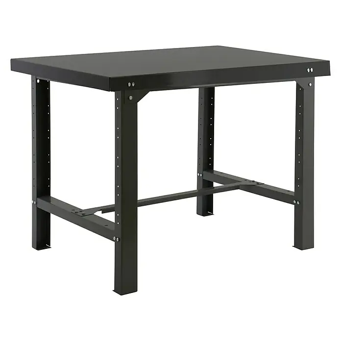 Simonrack Simonwork Werkbank BT6 Metal 1200 - L x B: 73 x 120 cm, Arbeitshöhe: 83 cm, Belastbarkeit: 600 kg, Schwarz - Schwarzer Werkstatttisch mit stabiler Konstruktion und robuster Arbeitsfläche. Ideal für Werkstätten und Hobbyräume.
