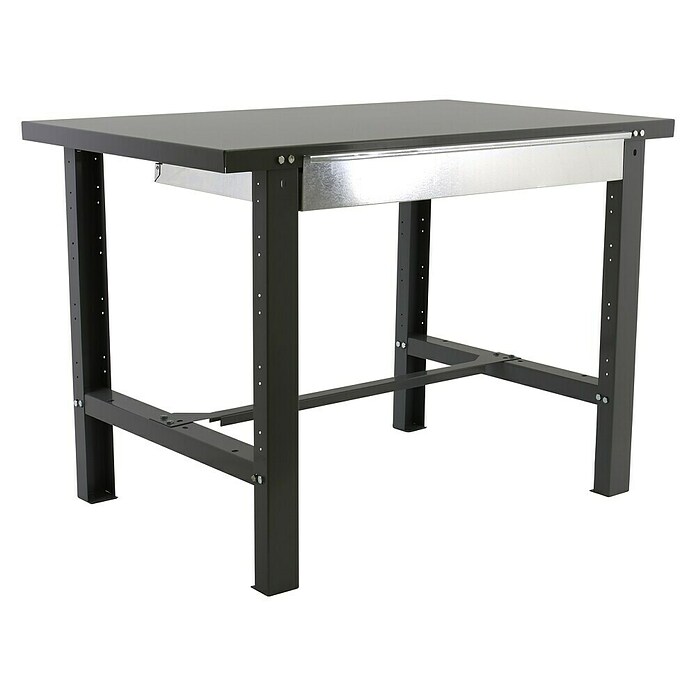 Simonrack Simonwork Banco de trabajo BT6 Box Metal (L x An: 73 x 120 cm, Altura de trabajo: 83 cm, Carga soportada: 635 kg, Antracita) | BAUHAUS
