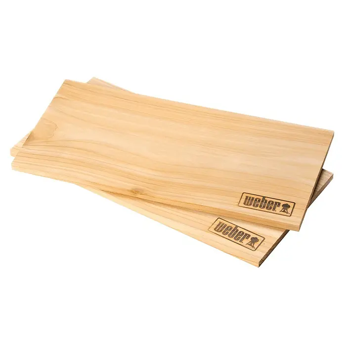 Weber Räucherbrett Zedernholz - L x B: 40 x 15 cm - Holzplanken von Weber, ideal zum Grillen. Verleihen Sie Ihrem Essen ein rauchiges Aroma mit diesen Holzplanken.