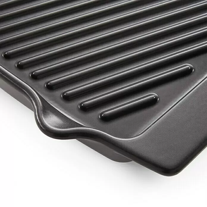 Weber Grillpfanne BBQ Keramik - L x B: 47 x 28 cm, Höhe: 4,4 cm - Detailaufnahme