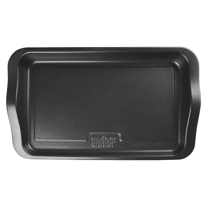 Weber Grillplatte Keramik - L x B: 26,9 x 43,9 cm - Weber Tropfschale aus robustem Material. Ideal zum Auffangen von Fett und Säften beim Grillen, hält den Grill sauber und sorgt für einfache Reinigung.