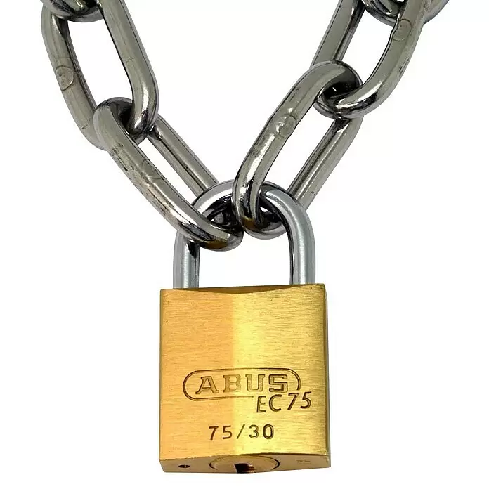 Abus Vorhängeschloss Lock-Tag 75/30 - B x H: 30 x 54 mm, Bügelstärke: 5 mm, Sicherheitsstufe: 5 - Detailaufnahme