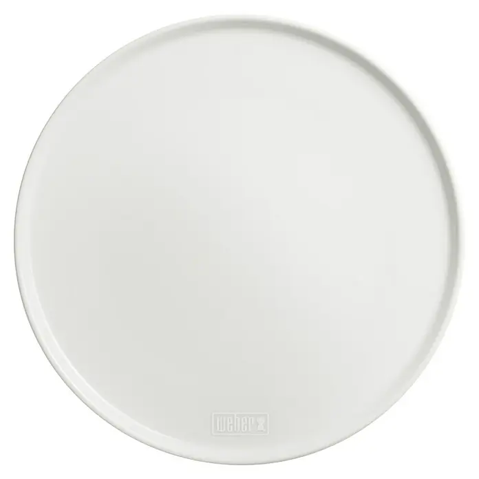 Weber Pizzateller - Keramik, Durchmesser: 30,2 cm - Weißer Weber Pizzateller aus Porzellan, ideal zum Servieren von Pizza direkt vom Grill. Robust und stilvoll für jeden Grillabend.