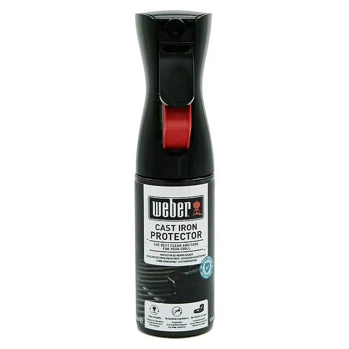 Weber Grillreiniger - 200 ml - Weber Gusseisen-Pflegemittel: Schützt und pflegt Ihre Grillroste, verlängert die Lebensdauer und sorgt für optimale Leistung beim Grillen.
