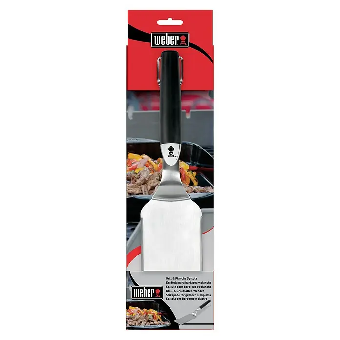 Weber Grillgutwender - Länge: 40,6 cm, Silikon - Weber Grill- und Plancha-Wender: Ein hochwertiges Grillwerkzeug für müheloses Wenden und Servieren von Speisen auf Grill und Plancha.