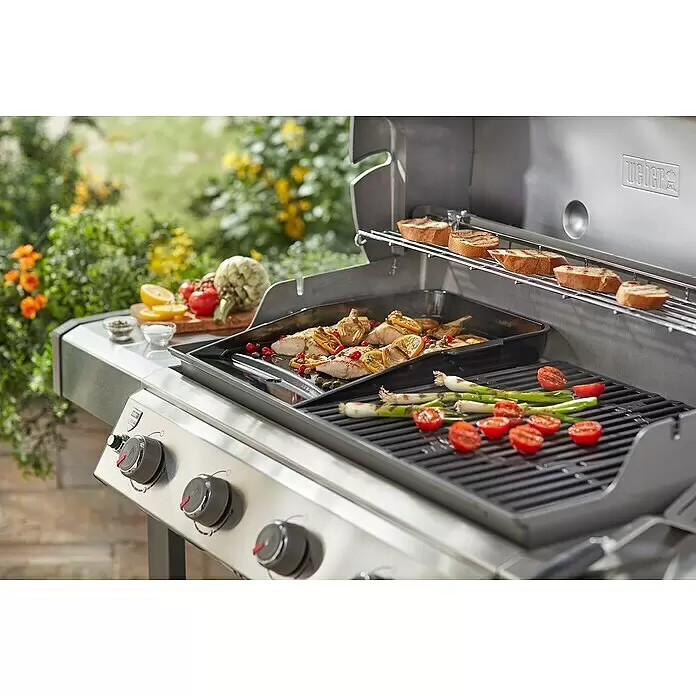 Weber Grillplatte Plancha - L x B: 48,8 x 36,8 cm, Gusseisen - Anwendungsbeispiel
