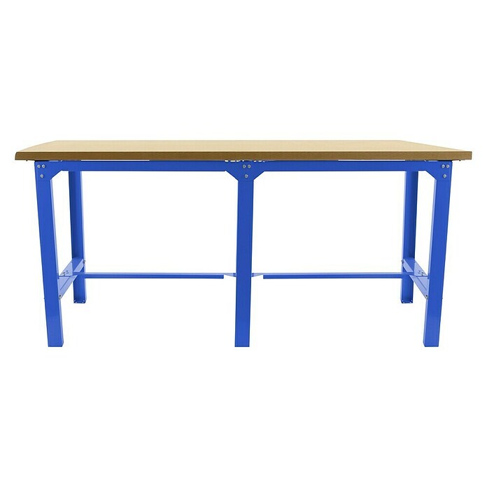 Simonrack Simonwork Banco de trabajo BT6 Tandem (L x An: 210 x 75 cm, Altura de trabajo: 86,5 cm, Carga soportada: 600 kg, Azul/Madera) | BAUHAUS