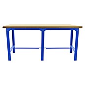 Simonrack Simonwork Banco de trabajo BT6 Tandem (L x An: 210 x 75 cm, Altura de trabajo: 86,5 cm, Carga soportada: 600 kg, Azul/Madera) | BAUHAUS