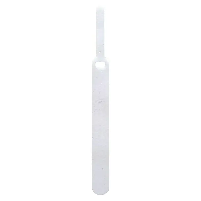 Schwaiger Klettbinder - L x B: 170 x 15 mm, Weiß, 10 Stk. - Weißer Türstopper mit Loch zum Aufhängen. Ideal, um Türen offen zu halten und gleichzeitig ein minimalistisches Design zu bewahren.