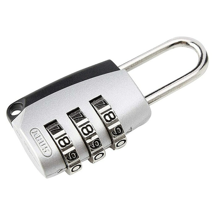 Abus Cijferhangslot 155/20 M (Breedte: 25 mm, Beugeldikte: 3 mm, Veiligheidsniveau: Graad 3, Zilver) | BAUHAUS