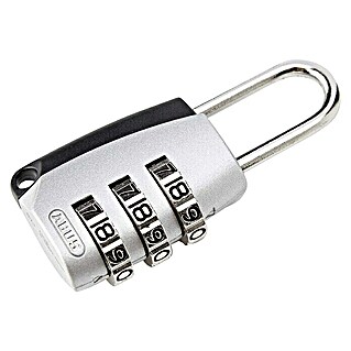Abus Cijferhangslot 155/20 M (Breedte: 25 mm, Beugeldikte: 3 mm, Veiligheidsniveau: Graad 3, Zilver)