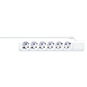 Schwaiger Steckdosenleiste (6-fach, Weiß, Kabellänge: 1,4 m, USB-A-Buchse (2 Stk.)) | BAUHAUS