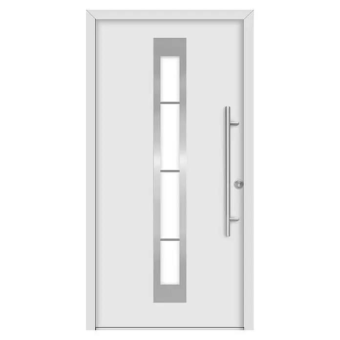 Splendoor Haustür Thermodoor PLUS SP45W100 x 210 cm, DIN Anschlag: Rechts, Verkehrsweiß