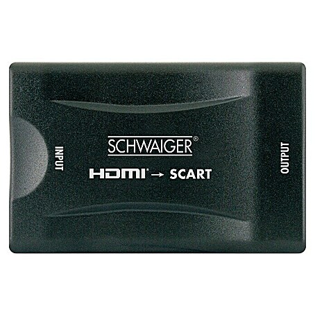 Schwaiger HDMI-Adapter Scart-Konverter (Schwarz, 1 x HDMI-Buchse)