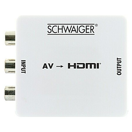 Schwaiger HDMI-Adapter (Weiß, Cinch-Buchse)