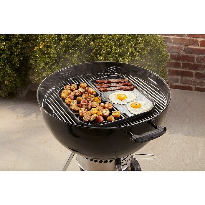 Weber Grillplatte 2in1 (L x B: 36,3 x 35,8 cm, Gusseisen) | BAUHAUS