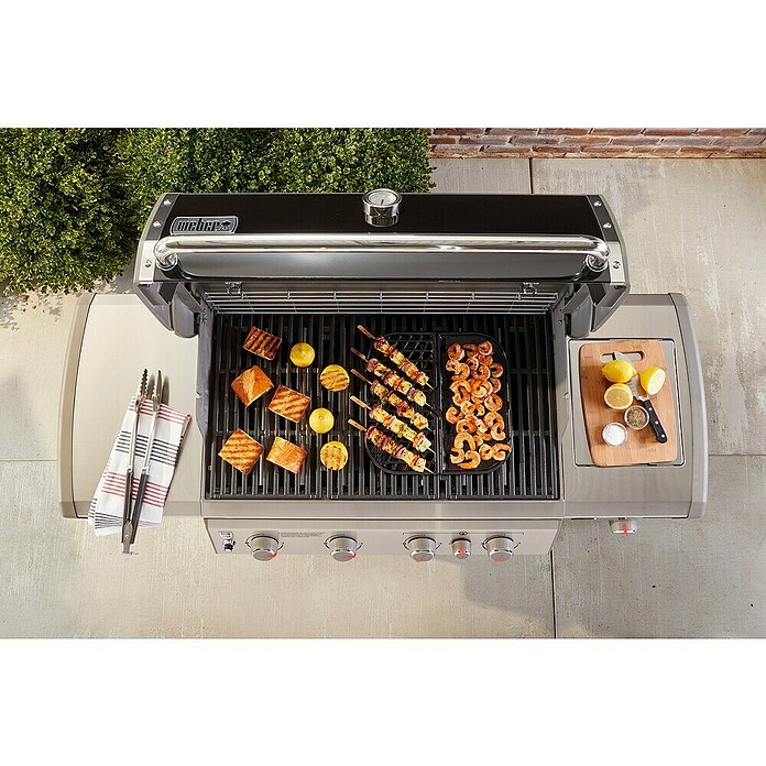 Weber Grillplatte 2in1 (L x B: 36,3 x 35,8 cm, Gusseisen) | BAUHAUS