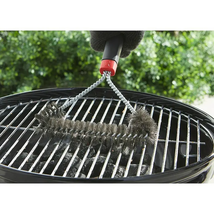 Weber Grillbürste - Länge: 30,5 cm - Eine Grillbürste wird verwendet, um einen Grillrost über Holzkohle zu reinigen. Ideal, um Ihren Grill für das nächste Grillfest sauber zu halten.