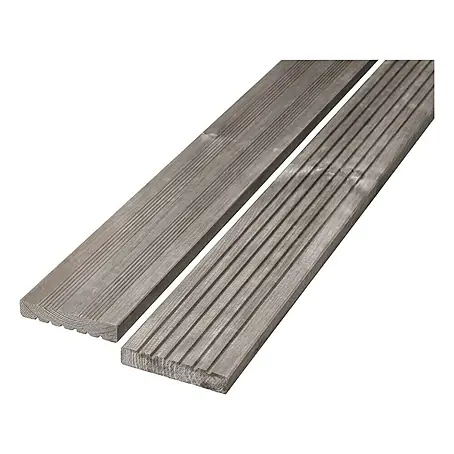 Terrassendiele Kiefer teilgeriffelt