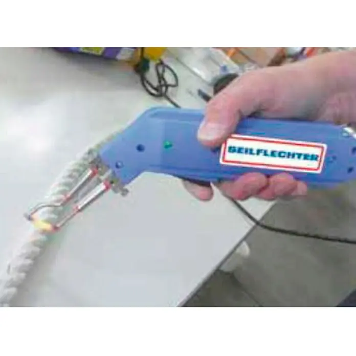 Seilflechter Termocortadora - Para diámetro de cable: 20 mm - Cortador de cuerdas en acción: La herramienta corta y sella la cuerda limpiamente. Cortes precisos para aplicaciones profesionales.