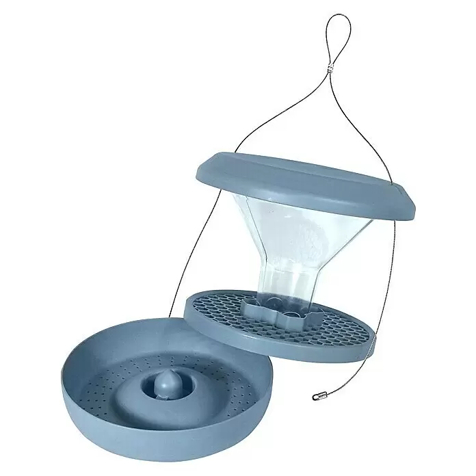 Swissinno Futtersilo Smart Birds - Hellblau - Diagonale Ansicht