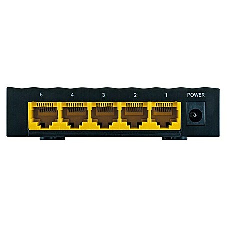 Schwaiger Netzwerkadapter 5-Port Netzwerk Switch (RJ45-Buchse)