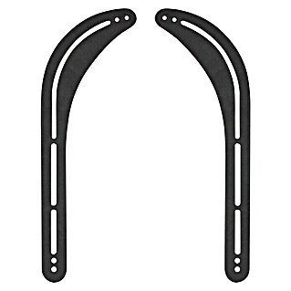Schwaiger Wandbeugel (Zwart, 166 mm, Belastbaarheid: 15 kg)