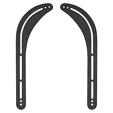 Schwaiger Wandhalter (Schwarz, 166 mm, Belastbarkeit: 15 kg)