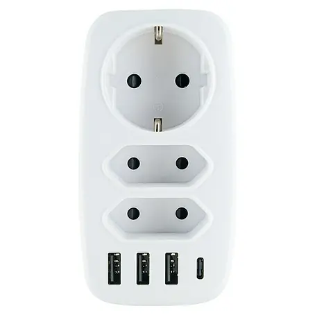 Schwaiger  Zwischenstecker 3-fach mit 3 x USB