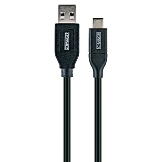 Schwaiger USB-kabel (0,5 m, USB A-stekker, USB C-stekker)