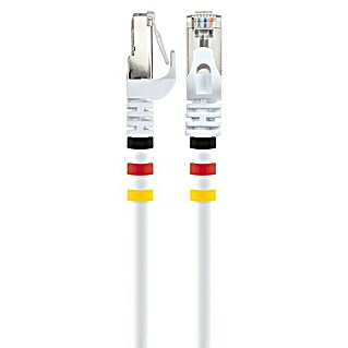 Schwaiger Kabel voor netwerk CAT7 S/FTP (Lengte: 10 m, Zwart, rood, goud, RJ45-stekker)